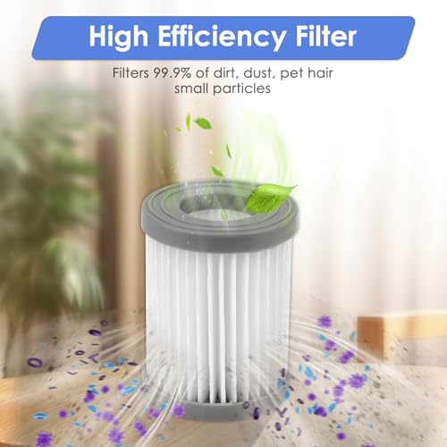 Image of (4 Pack) M320 Replacement HEPA Filters Compatible with Lefant M320 / M320G Robotic Vacuum Cleaner, Upright Filter, Canister Filters, Vacuum Filter, Filters Accessories Kit, Filter Kit