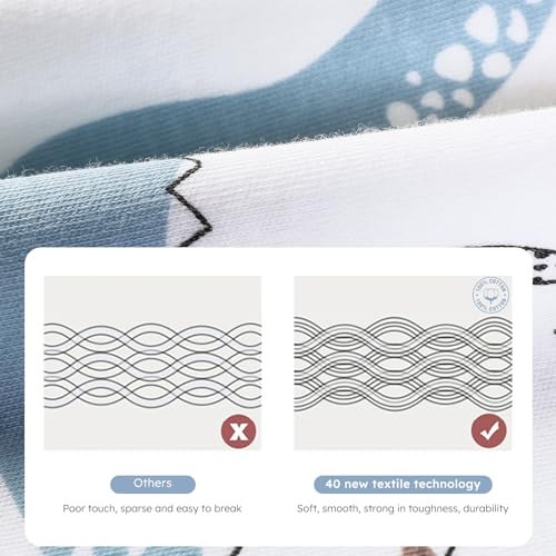 Image of Yoofoss Baby Sleep Sack 12-18 Months Long Sleeve Wearable Blanket Baby 100% Cotton 2-Way Zipper 0.5 Tog Toddler Sleeping Sack, Lightweight(Large)