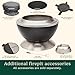 Cuisinart 24” Cleanburn Smokeless Fire Pit with Removable Base for Ash, Portable Wood Burning Outdoor Fireplace, Stainless Steel Smoke Free Outdoor Heater, Enhanced Airflow and Easy Cleanup