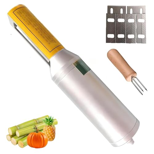 Pelador de caña de azúcar de mano de aluminio para verduras y coco 2