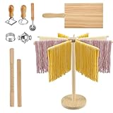Pasta Making Tool Sets,Pasta Machine Set with Ravioli Cutters, Gnocchi Board, Drying Rack, and Dumpling Maker,9 Piece Italian Pasta Making Kit for Authentic Italian Kitchen and Cooking Enthusiasts