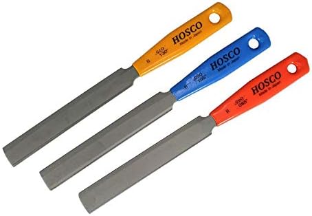 Hosco TLNF3B Double Edge Nut File Set For Electric Bass Guitar