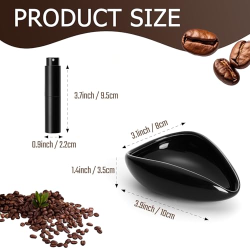 Miniatura 2 de Vaso Dosificador De Granos De Café Con Botella De Spray Rdt De Cerámica Para Café Expreso, Té, Elaboración De Cerveza