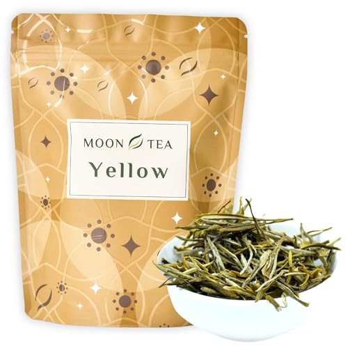 Moontea - Thé jaune Huoshan Huang Ya - Thé jaune en vrac en feuilles - Thé jaune chinois de très haute qualité - Infusions de bien-être (25 gr)