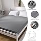 OneAmg Erdungsbettlaken,152x203x38cm Erdungsmatte mit EU Erdungskabel 5% Silberfaser und 95% Bio-Baumwolle Grounding Bed Sheet für Verbesserten Schlaf (Queen Grau)