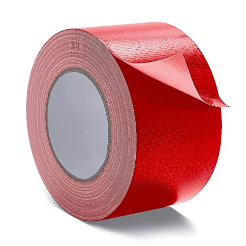 Image of Reniteco Red Duct Tape- 3 inches x 45 Yards, Waterproof & All-Weather, No Residue, UV Resistant, Heavy Duty for Car, Home & Outdoor Repairs, 1 Roll