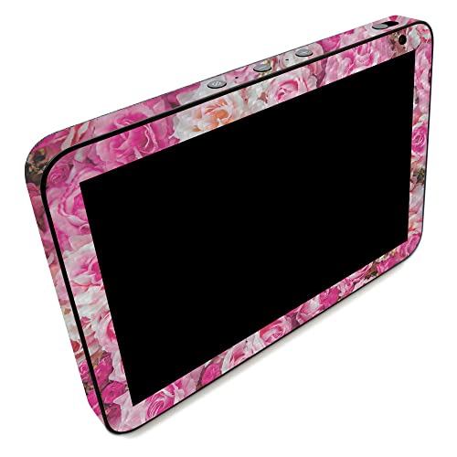 Image of MightySkins Carbon Fiber Skin Compatible with Amazon Echo Show 8 (Gen 2) - Bed of Roses | Protective, Durable Textured Carbon Fiber Finish | Easy to Apply | Made in The USA
