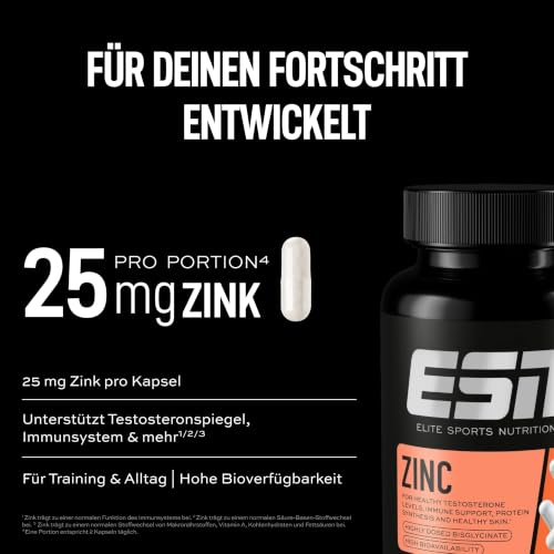 ESN Zinc - hochdosiertes Nahrungsergänzungsmittel - 120 Kapseln – Ansicht 3