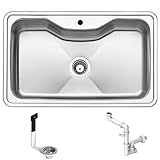 Apell Criteria CR800IBC - Lavello per cucina 1 vasca da 80 cm Inox