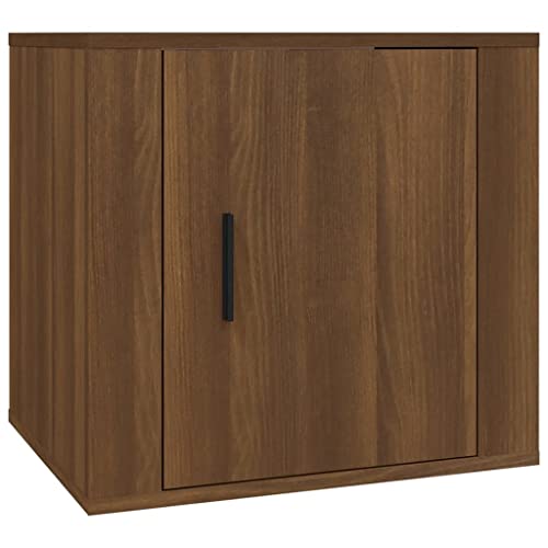 vidaXL Bedside Cabinet Bedroom Furniture Bedside Table Telephone Stand End Table Nightstand Storage Bed Cabinet for Next to Bed Brown Oak