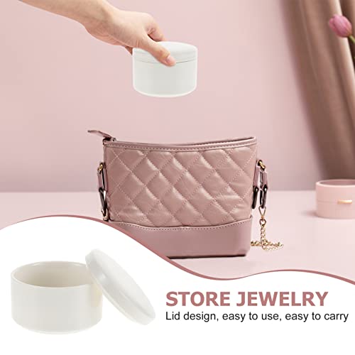Ring Box Ring Box Ceramic Jewelry Box Trinket Organizer: Porcelain Jewelry Case Ring Holder Jewelry Storage Container For Ring Earrings Tower Wedding Candy Gift Wooden Ring Box Boxes #TOP2