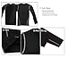 LANDUNSI 1 or 2 Pack Youth Boys Compression Shirt Athletic Long Sleeve Football Undershirt Soccer Sports Base Layer Top Black