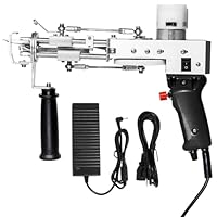 ZOWWFAST Tufting Gun, 2 in 1 Teppich Tufting Machine mit Cut Pile oder Loop Pile Rug Gun Machine, Teppich Pistole für High-Speed Weben von Teppichen, Schwarz