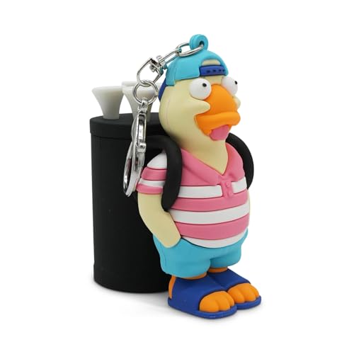 GOOFBALLS Golf Tee Holder Keychain with Funny Golfer Character, Includes