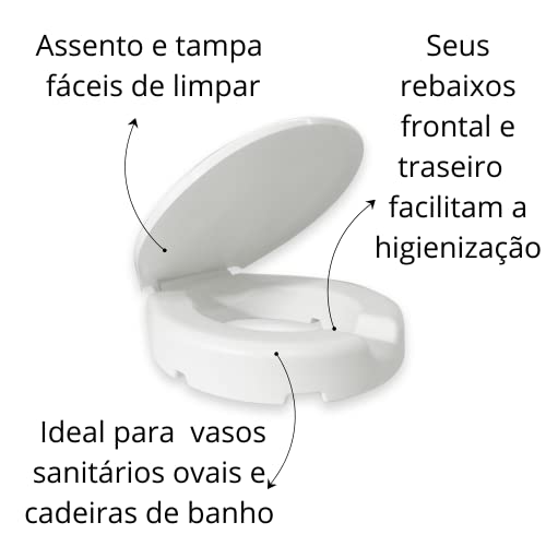 Assento Idoso E Deficiente Físico Elevado 7,5cm Cipla