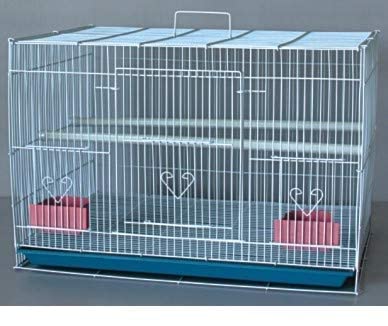PSK PET MART Adventure Pet Cage Plastic Tray and Acrylic Cups Bird Breeding 18 Inch Cage(White)-image-27