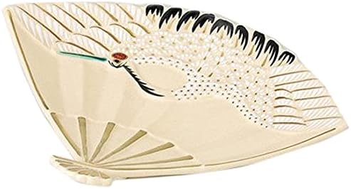 せともの本舗 Ninseitsuru Fan Appetizer Plate, Set of 10, 8.8 x 7.2 x 1.8 inches (22.3 x 18.3 x 4.5 cm), 10.6 oz (300 g), Special Selection, Japanese Tableware, Restaurants, Commercial Use,