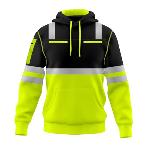 Sweat à capuche haute visibilité Toro Activa avec bandes réfléchissantes pour homme taille S-2XL