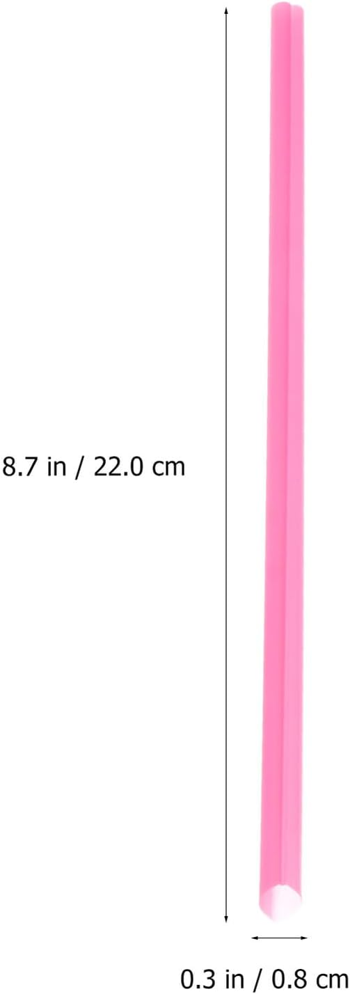 100 Heart Shape Drinking Straws Pink Plastic Disposable Party Straws Individually Wrapped for Wedding Festival Juice and Milk 100pcs