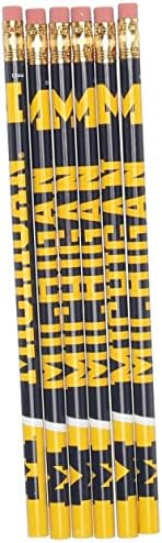 NCAA University of Michigan Pencil (6 Pack), Black image 3