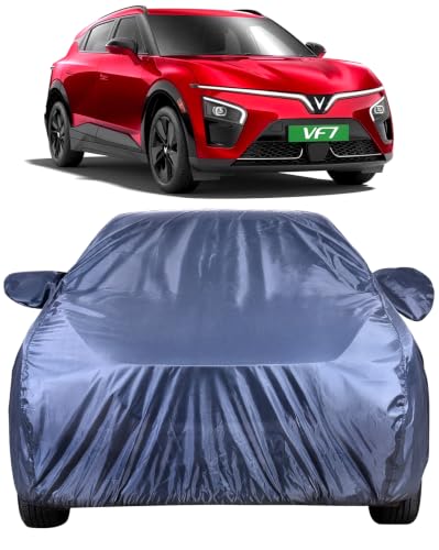 Image of Autofact Car Cover for VinFast VF 7 | Water-Resistant Car Body Cover | All Weather Light-Weight Triple-Stitched Outdoor Shield with UV Protection, Dustproof & Heat-Resistant