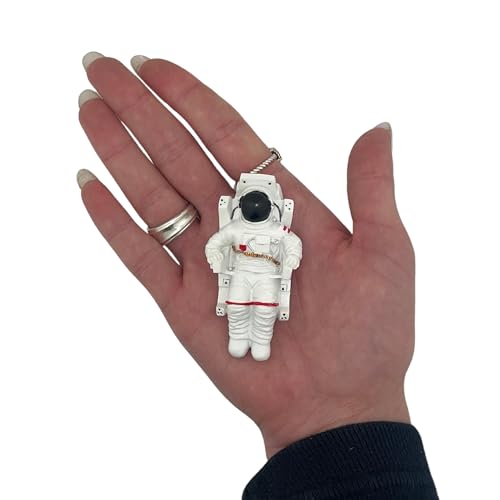 Imán decorativo astronauta 3D de resina, 2.5 pulgadas miniatura 2