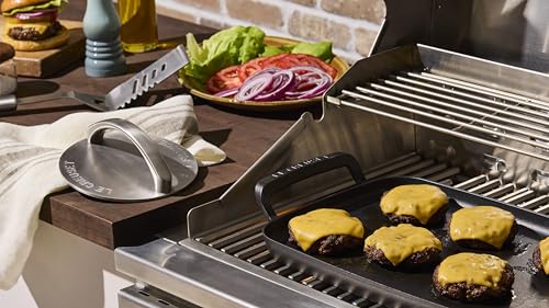 Image of Le Creuset Stainless Steel Grill Press, 7 inch