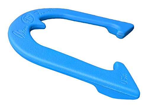 Alan Francis Signature Professional Pitching Horseshoes- Made in The USA (Red & Blue- Two Pair Set (4 shoes)) - Thumbnail 2