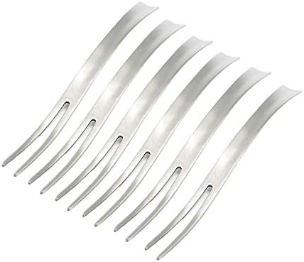 Easycomf Fruit Forks Appetizer Forks Small Forks Dessert Forks Stainless Steel, 5-inch (6-Piece) (Fruit Forks)
