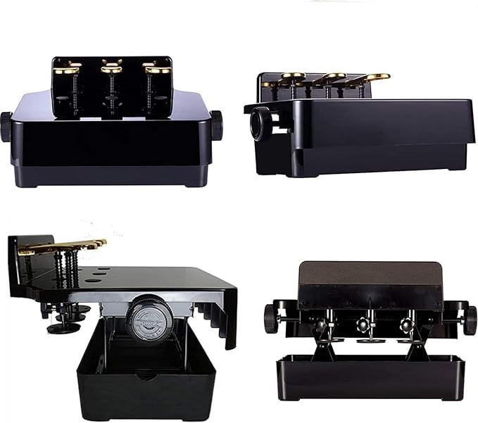 Pianoforte Pedale Extender Bench - Altezza regolabile aiuto didattico per bambini con 3 pedali