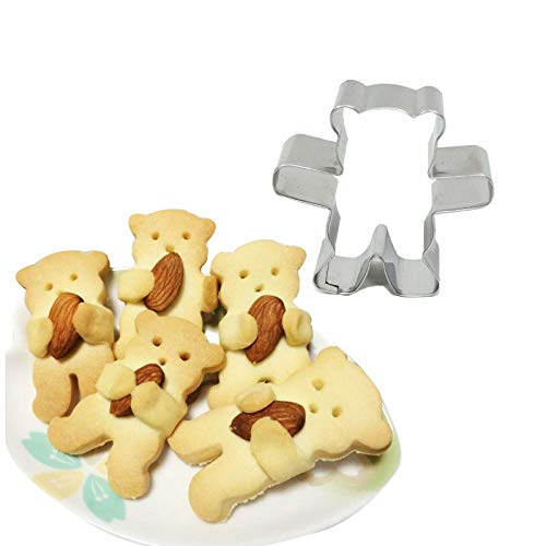 3D Ausstechform Molde Anime Cartoon Mini-Bär Edelstahl-Süßigkeit-Biskuit-Form-Kuchen-Backen-Werkzeuge DIY Fondant Schneider