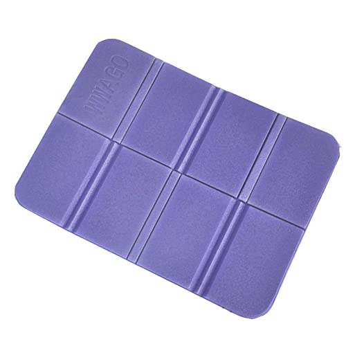 Ansbowey Alfombrilla de asiento plegable para exteriores, resistente al agua, para camping, hiking, picnic, playground, gainst, fría, dir, calor, color morado Cover