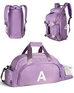 Vogewood Gifts for 12 Year Old Girl, Duffle Bag for Kids, Initial Gym Bag