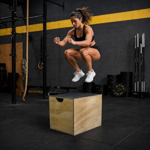 Caixa De Salto Jumper Box 251 Madeira Fitness/Treino/Academia 45x30x35 cm