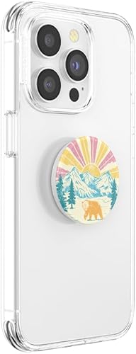 Vista 82 de PopSockets - Agarre para teléfono con soporte expandible, agarre adhesivo - Moon Horizon Horizonte de la Luna