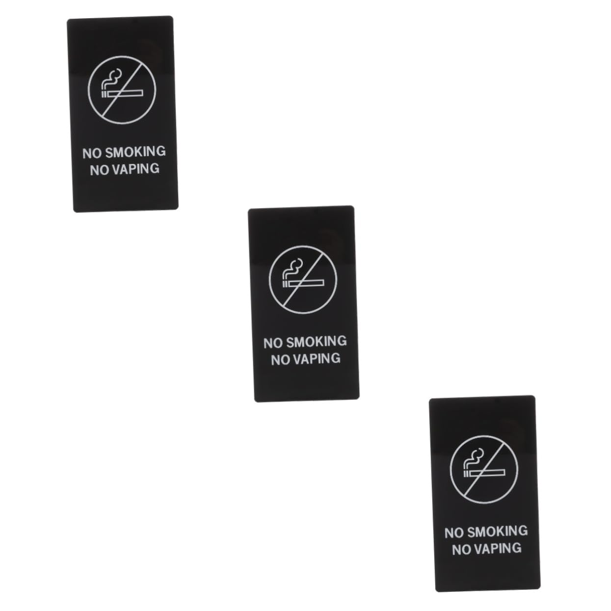 Panneau acrylique interdiction de fumer Housoutil pour la propreté des toilettes