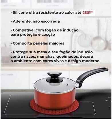 Almofada de Silicone Para Fogão de Indução Kit 4 Peças