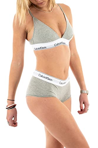 Calvin Klein Modern Cotton - Short Boxer Femme, Gris (grey Heather 020), S