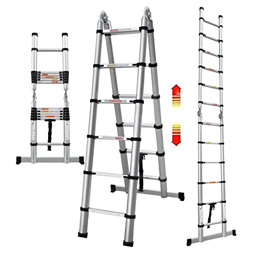 VickyHome Telescoping Ladder, Portable Tel...