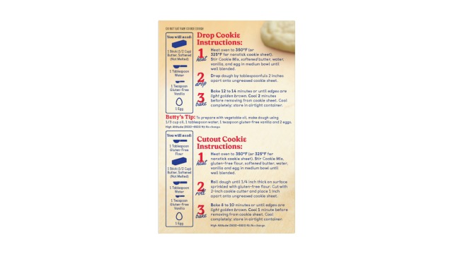 Betty Crocker Gluten Free Sugar Cookie Mix, 15 oz. (Pack of 6)