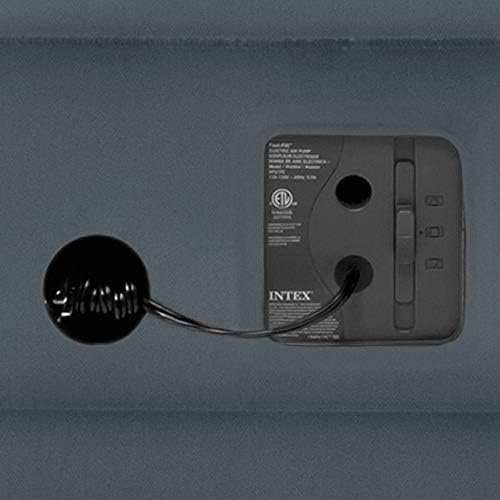 Intex Dura-Beam Series Essential Rest Airbed with Internal Electric Pump, Bed Height 18", Queen (2020 Model)