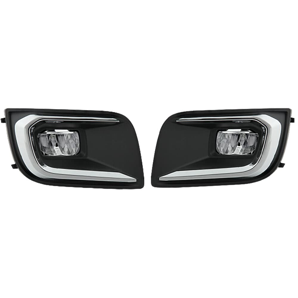 Riloer 2 szt. SMD LED przednie światła przeciwmgielne do samochodu, lewe prawe części zamienne do T0Y0TA S-equoia 2018-2020, wodoodporny zestaw wymienny o wysokiej jasności
