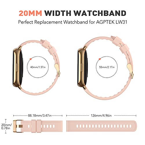 AGPTEK Cinturino di Ricambio per Smartwatch LW31