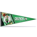 Rico Industries NBA Basketball Boston Celtics Primary 12' x 30' Felt Wall Décor Pennant - Great for Home/Bed Room/Man Cave Décor