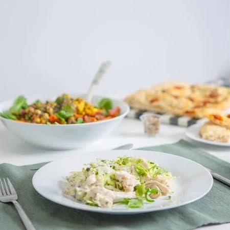 Simpa 6PC Porcelain White Concave Dinner Plate Tableware Set. 27Cm Diameter Plates. Dishwasher & Microwave Safe. - 5