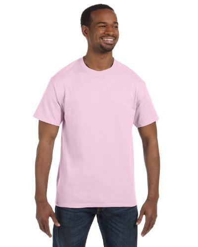 Hanes 6.1 oz. Tagless T-Shirt (5250T) Pale Pink, XL