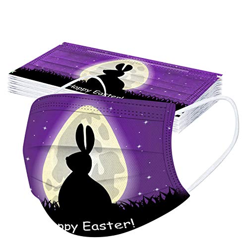 AMDOLE Jinchan 10 piezas adultos desechables 3 capas protector bucal mostaza lindo estampado de dibujos animados con diseño de protección de boca y nariz, bandana transpirable, multicolor, moda sabor