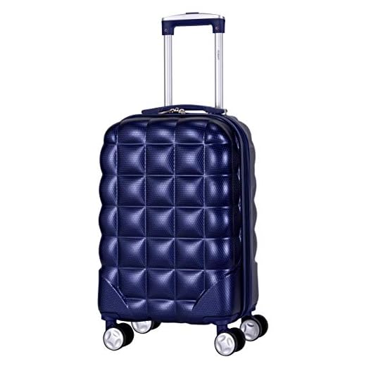 Flight Knight 55x35x25 cm ABS Maleta Ligera M�ximus Permitidas De Air France, Alitalia Entre Muchas Otras! Iberian, EasyJet Maleta De Mano Maletas De Viaje Grandes 4 Ruedas