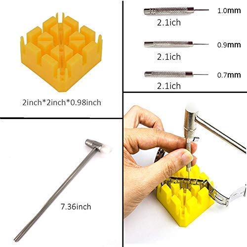 Uhrenreparaturwerkzeug, Uhrenreparaturwerkzeug, Kit, Uhrmacherwerkzeuge Uhren Band Link Pin Set, Uhrenreparaturzubehör