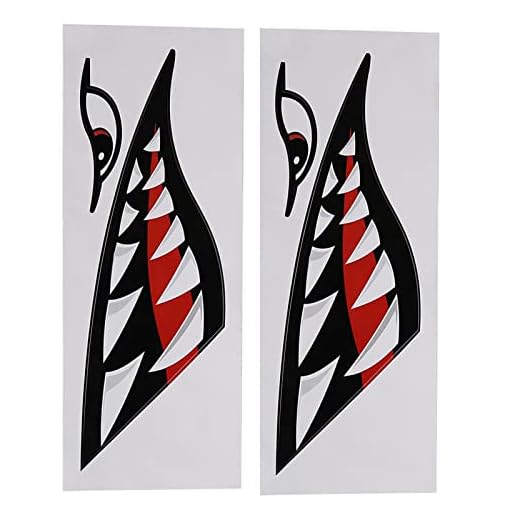 Calcomanías de Boca de Dientes de tiburón Pegatina 2 uds Impermeable DIY Divertido Pegatina de Boca de Dientes de tiburón calcomanía para Coche Kayak Barco camión decoración